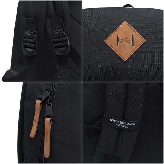 Mochila Casual Rusty Masculina Reforçada Escolar Original 15 Litros