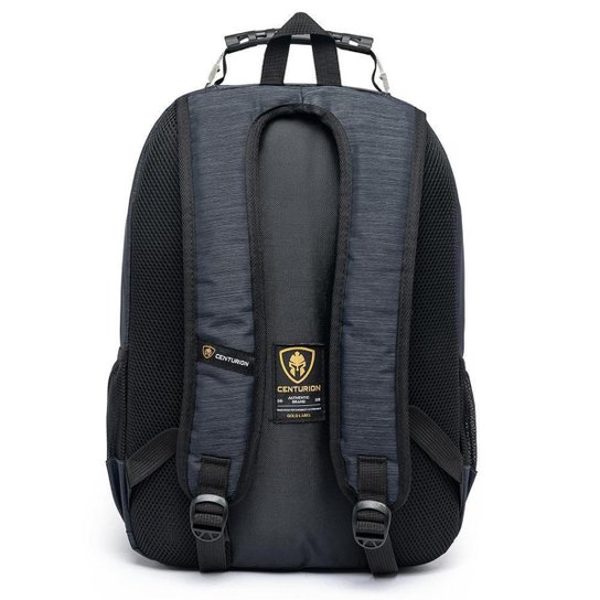 Mochila Centurion Executiva Masculina Entrada USB Fone de Ouvido Trabalho Reforçada Espaçosa