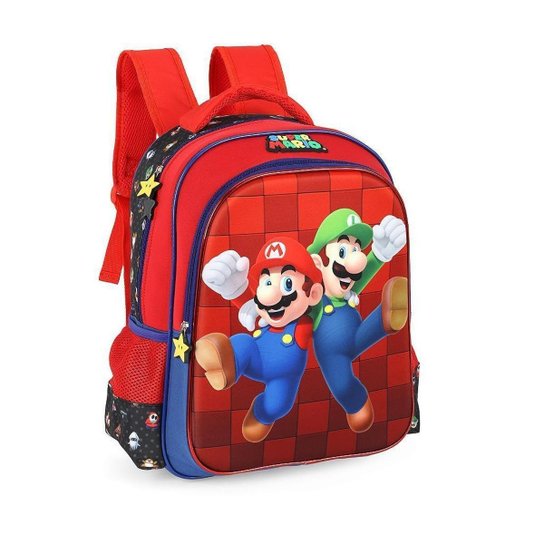 Mochila de Costas Luxcel Super Mario Preto