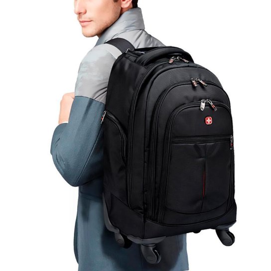 Mochila de Rodinhas Crossgear 360 Viagem impermeável Executiva 32 Litros