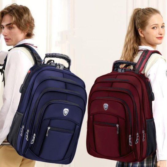 Mochila Executiva Impermeável Notebook Faculdade Viagem Passeio Reforçada Anti Furto Casual 25L