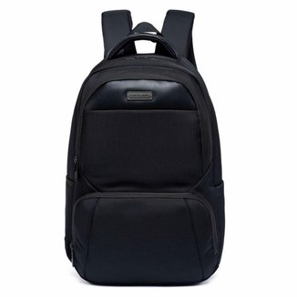 Mochila Executiva Polo One Masculina Reforçada Notebook Grande Impermeável 21 Litros