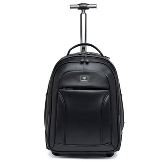 Mochila Executiva Rodinha Notebook Puxador Espaçosa Reforçada Primicia 28 Litros