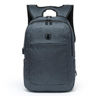 Mochila Executiva Volcom Impermeável Reforçada Notebook 16 Litros