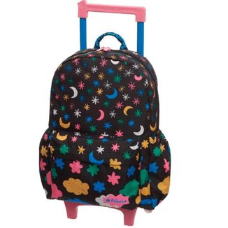 MOCHILA FARM INFANTIL MENINAS FABULA ZUMZUM NOITE FELIZ C/RODAS REF:9105AA01