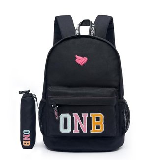 Mochila Feminina Onbongo Impermeável Escolar Reforçada Faculdade Viagem 14 litros
