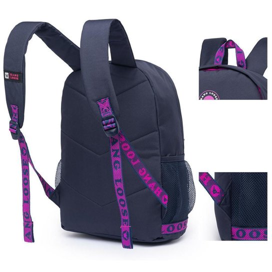 Mochila Hang Loose Estojo Executivo Escolar Trabalho Feminino 19 Litros