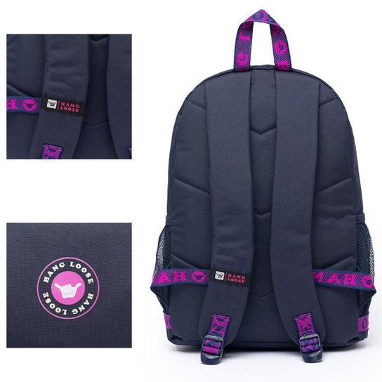 Mochila Hang Loose Estojo Executivo Escolar Trabalho Feminino 19 Litros