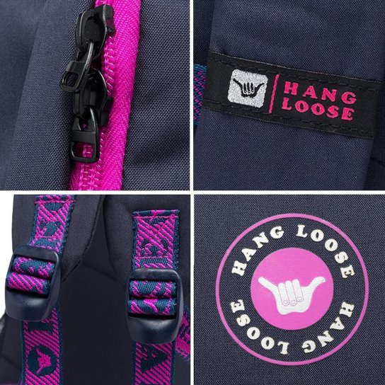 Mochila Hang Loose Estojo Executivo Escolar Trabalho Feminino 19 Litros