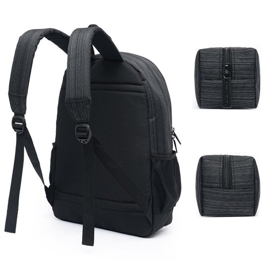 Mochila Hang Loose + Estojo Hang Loose Kekoa Resistente Espaçosa 19 Litros