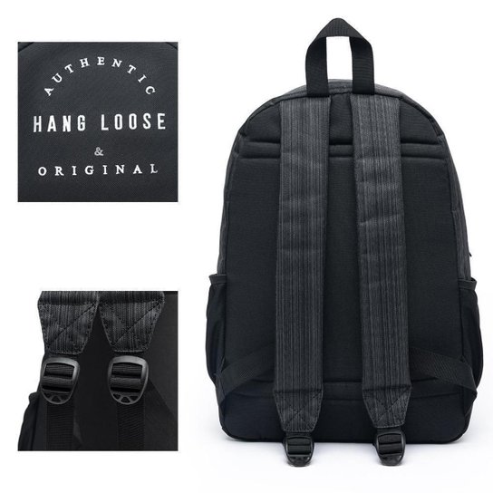 Mochila Hang Loose + Estojo Hang Loose Kekoa Resistente Espaçosa 19 Litros