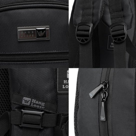Mochila Hang Loose Reforçada Trabalho Escolar Espaçosa 21 Litros