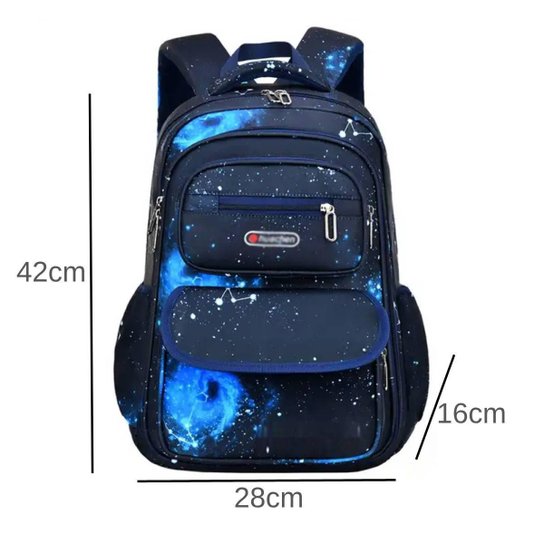 Mochila Infantil Masculina Bolsa Escolar De Costas Meninos Estojo Fichário Espaçosa Grande