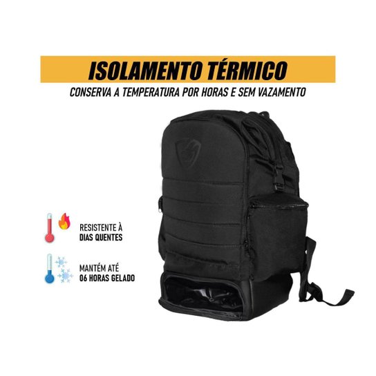 Mochila Mala Térmica Fitness Academia Lancheira Marmita Portátil Frasqueira Dieta Treino Lazer