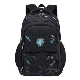 Mochila Masculina Bolsa Escolar Meninos Grande Espaço Lápis Fichario Porta Notebook