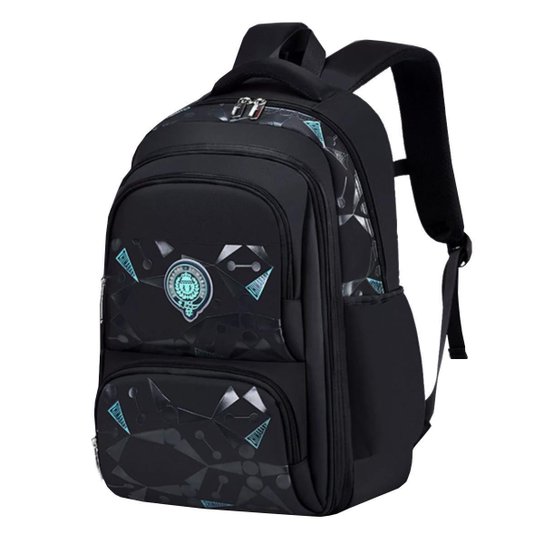 Mochila Masculina Bolsa Escolar Meninos Grande Espaço Lápis Fichario Porta Notebook