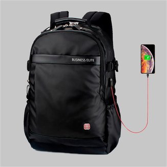 Mochila Masculina Executiva Antifurto Impermeável Notebook Crosswave Resistente 20L