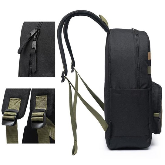 Mochila Masculina Rusty Impermeável Notebook Reforçada Faculdade Original 15 litros