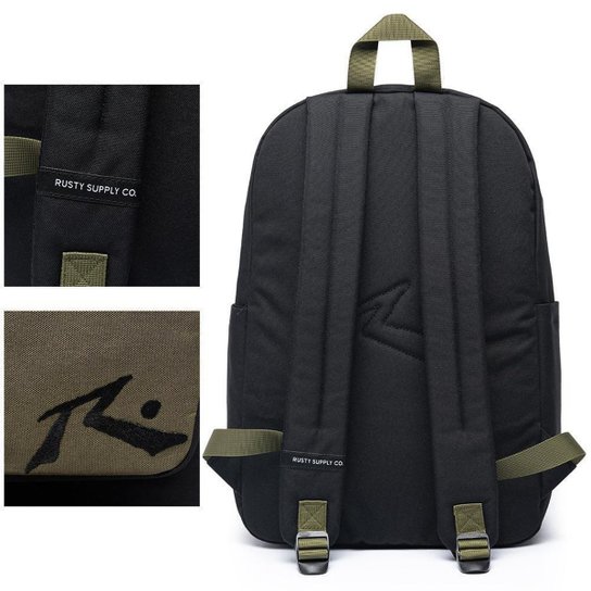 Mochila Masculina Rusty Impermeável Notebook Reforçada Faculdade Original 15 litros