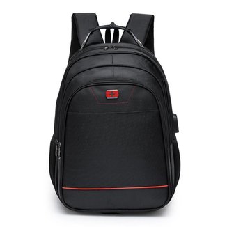 Mochila Masculina Swicky Bolsa Impermeável Executiva Grande Faculdade Viagem 38 Litros