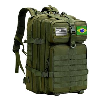 Mochila Militar Tática  50L Resistente Impermeável Multifuncional Para Trilhas e Caminhadas