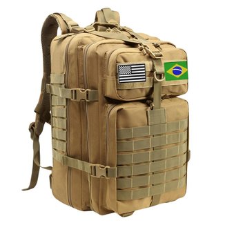 Mochila Militar Tática  50L Resistente Impermeável Multifuncional Para Trilhas e Caminhadas