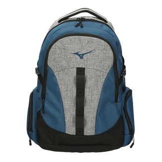 Mochila Mizuno Kobe New Azul Opala e Cinza Mescla - Unissex
