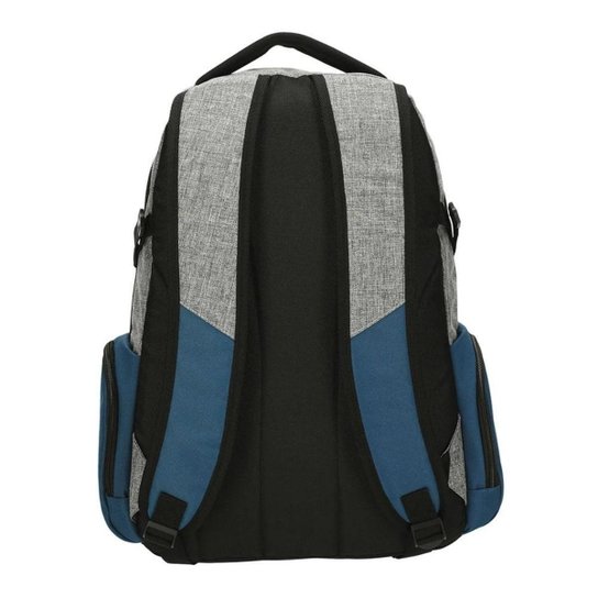 Mochila Mizuno Kobe New Azul Opala e Cinza Mescla - Unissex
