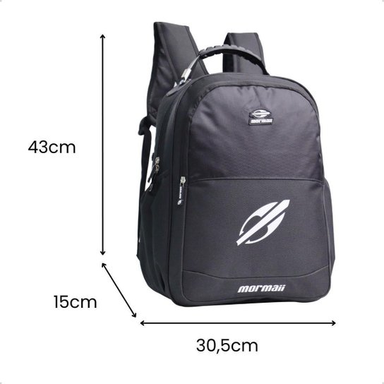Mochila Mormaii Bolso Notebook Alça Cabo Aço 20l Reforçada
