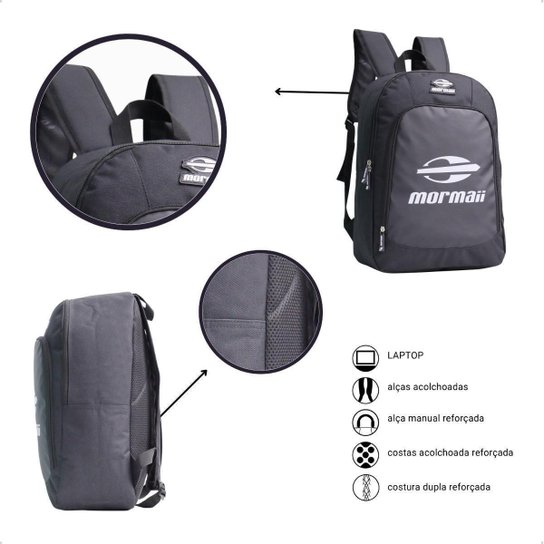 Mochila Mormaii Casual 23L Compartimento Notebook Reforçada
