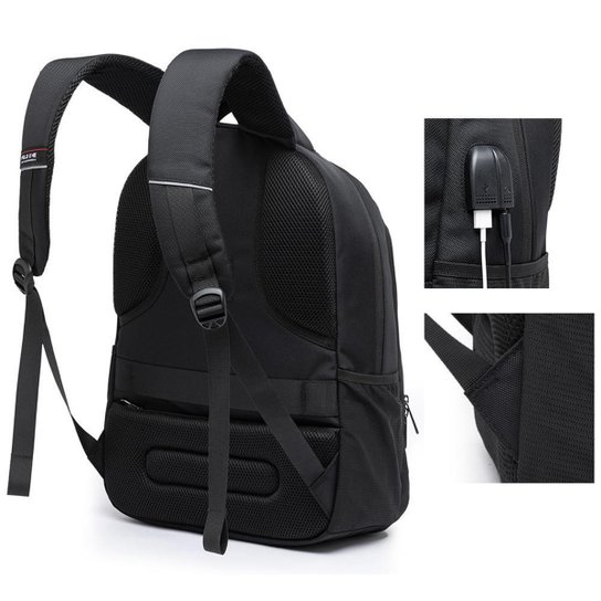Mochila Polo One Executiva Notebook Masculina Grande Espaçosa Reforçada 28 Litros