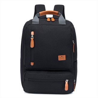 Mochila Polo One Executiva Resistente Notebook Grande Impermeável 18 Litros