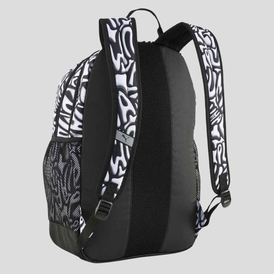 Mochila Puma Academy AOP Preta e Branca