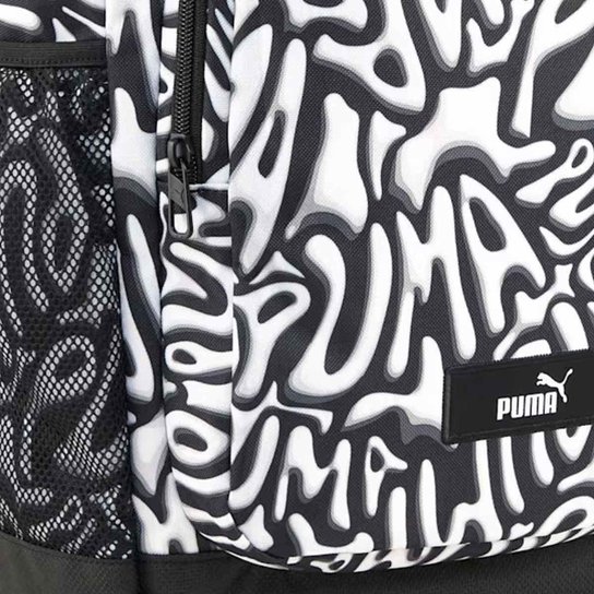 Mochila Puma Academy AOP Preta e Branca