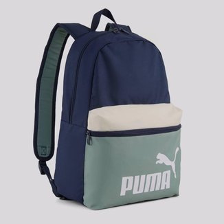 Mochila Puma Phase Colorblock Marinho e Verde