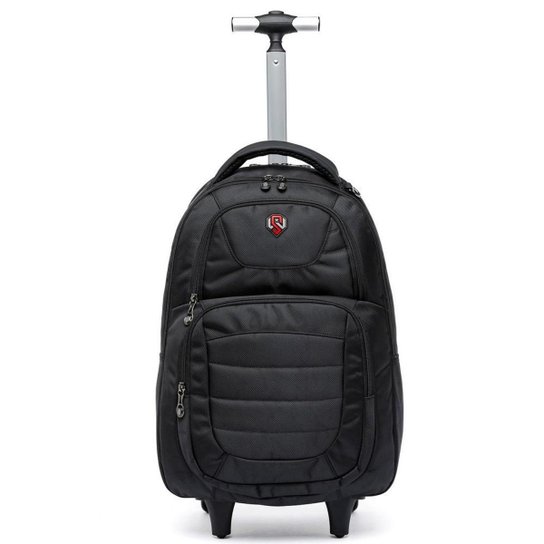 Mochila Rodinhas Executiva Trabalho Viagem Reforçada 26 Litros