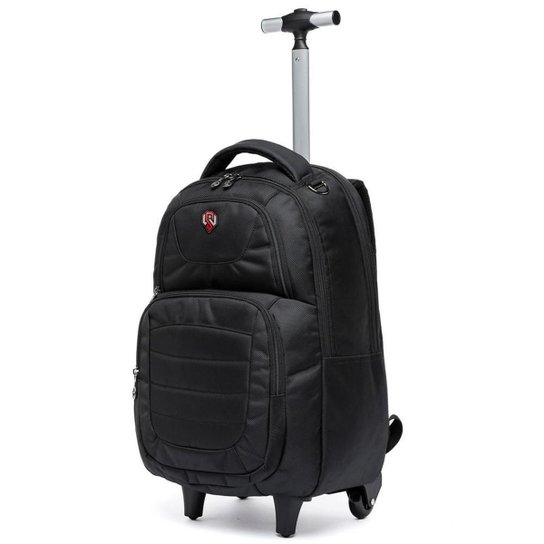 Mochila Rodinhas Executiva Trabalho Viagem Reforçada 26 Litros