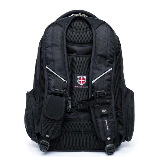 Mochila Swissport P/ Notebook ipad Executiva C/ Cadeado 36 Litros