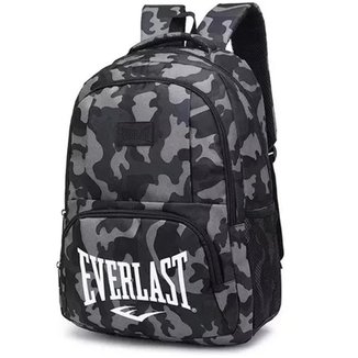 Mochila Unissex Everlast Army Camuflado Cinza