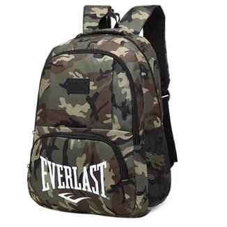 Mochila Unissex Everlast Army Camuflado Cinza