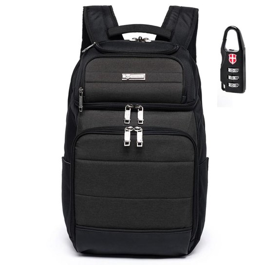 Mochila Unissex Swissport Executiva Para Notebook Impermeável Resistente 21 Litros