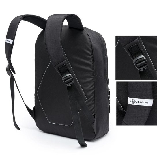 Mochila Volcom Notebook Bolsa Casual Reforçada Faculdade Impermeável Viagem 20 Litros