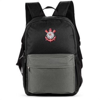 Mochila Xeryus Esportiva Corinthians Classic 14035 Preto e Cinza - Único
