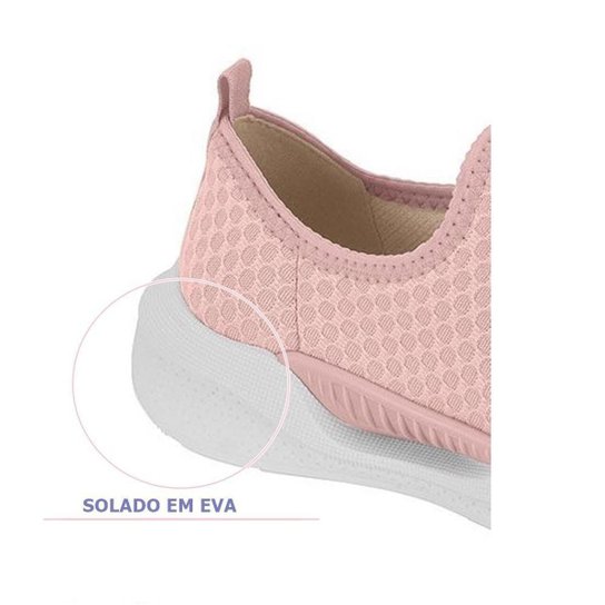 Molekinha Tenis Lycra Favo Rosa