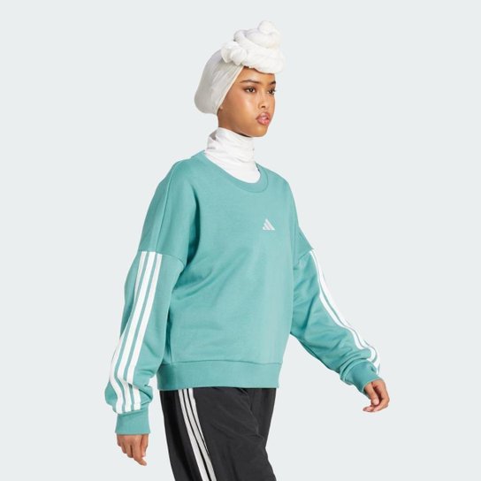 Moletinho Adidas Essentials Três Listras Feminino