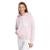 Moletinho Capuz Folgado Essentials Big Logo Feminino - Rosa+Branco