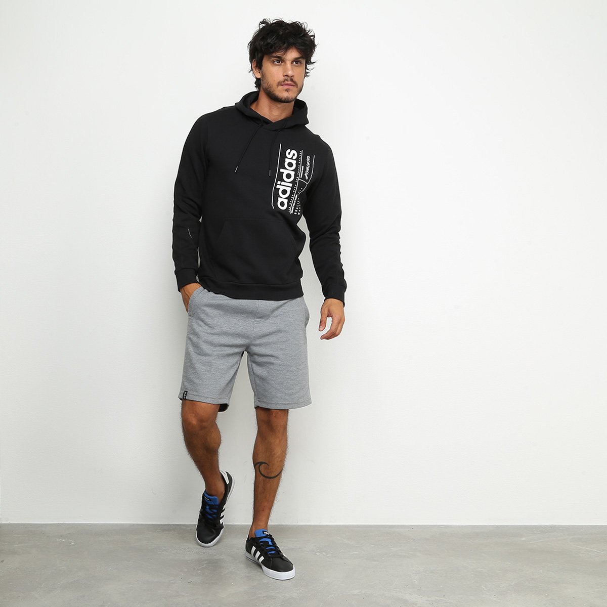 moletom adidas brilliant basics masculino