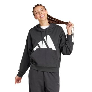 Moletom Adidas Capuz Essentials Big Logo French Terry Loose Feminina