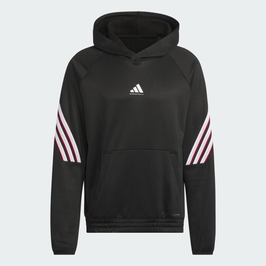 Moletom Adidas com capuz Basketball Crazy Warm Fleece Masculino