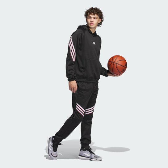 Moletom Adidas com capuz Basketball Crazy Warm Fleece Masculino